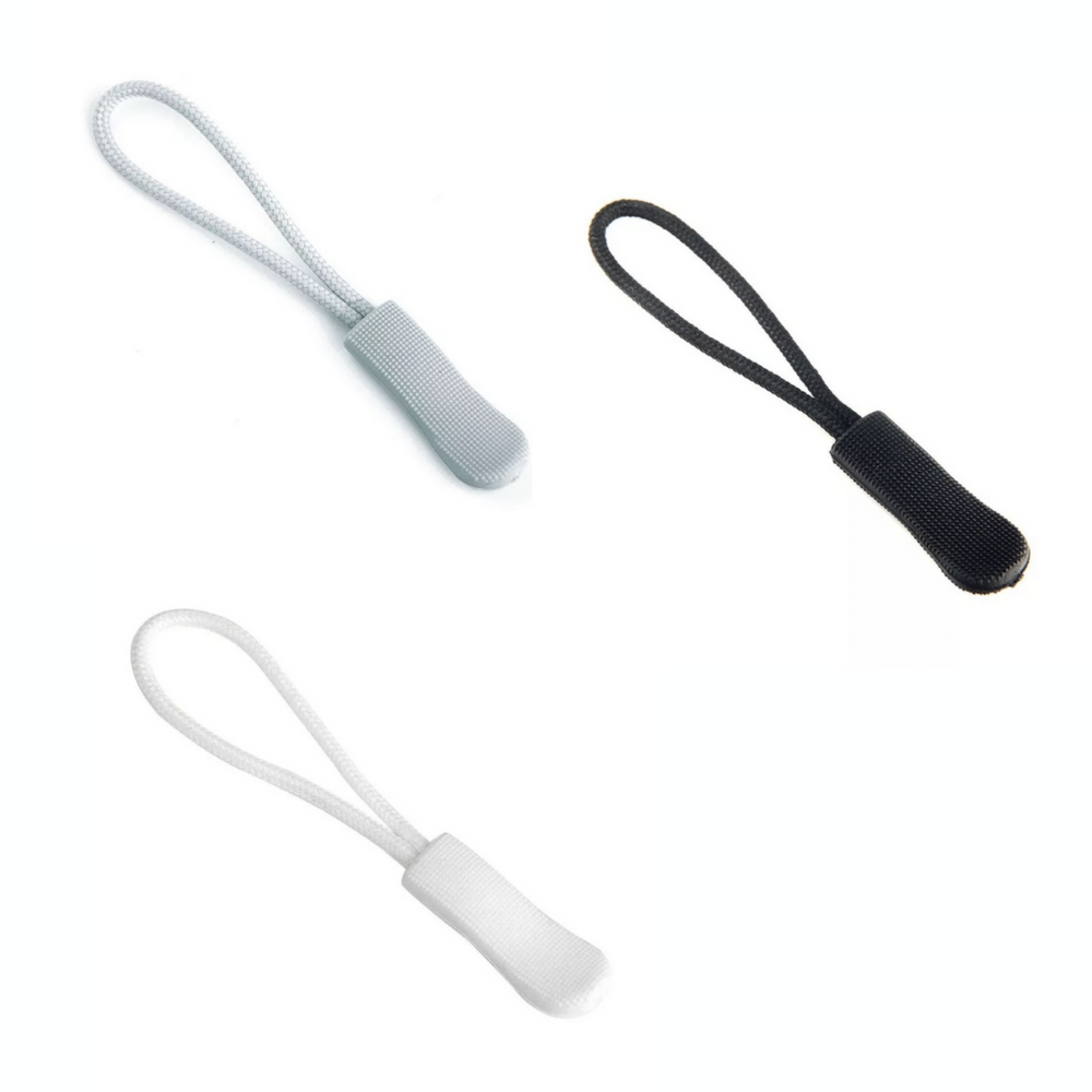 Sold in packs of 3, this zip pull can easily be added to a garment, bag or anything with a zipper to make it more functional and accessible.  A handy gripping aid, the I-shape zip pull has a non slip textured handle. It is recommended for those that find it difficult to isolate fingers and need to pull with both hands or simply just need a larger surface to grip. Much more efficient than trying to grasp a small zipper. 