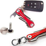 An accessory kit to improve the functionalities of your KeySmart.  This handy accessories pack includes extension screws to expand your KeySmart holding capacity, a stainless steel bottle opener to attach to your KeySmart holder and a S-Biner MicroLock for attaching your KeySmart holder to car fobs, belts or bags.