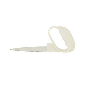 Preparation knife with ergonomic handle. perfect for those with weak grip, limited hand function and dexterity. Part of the reflex range, easy grip handle counter balances the weight of the blade making it easy to use.