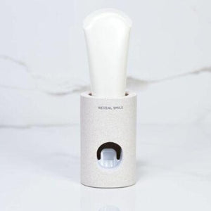 This very easy to use toothpaste dispenser from Reveal Smile efficiently squeezes toothpaste out with a simple push.  Perfect for those with weak grip, limited hand function or those with single hand use.  By using this dispenser, it allocates the correct amount of toothpaste on your toothbrush and prevents waste. Also great for children.